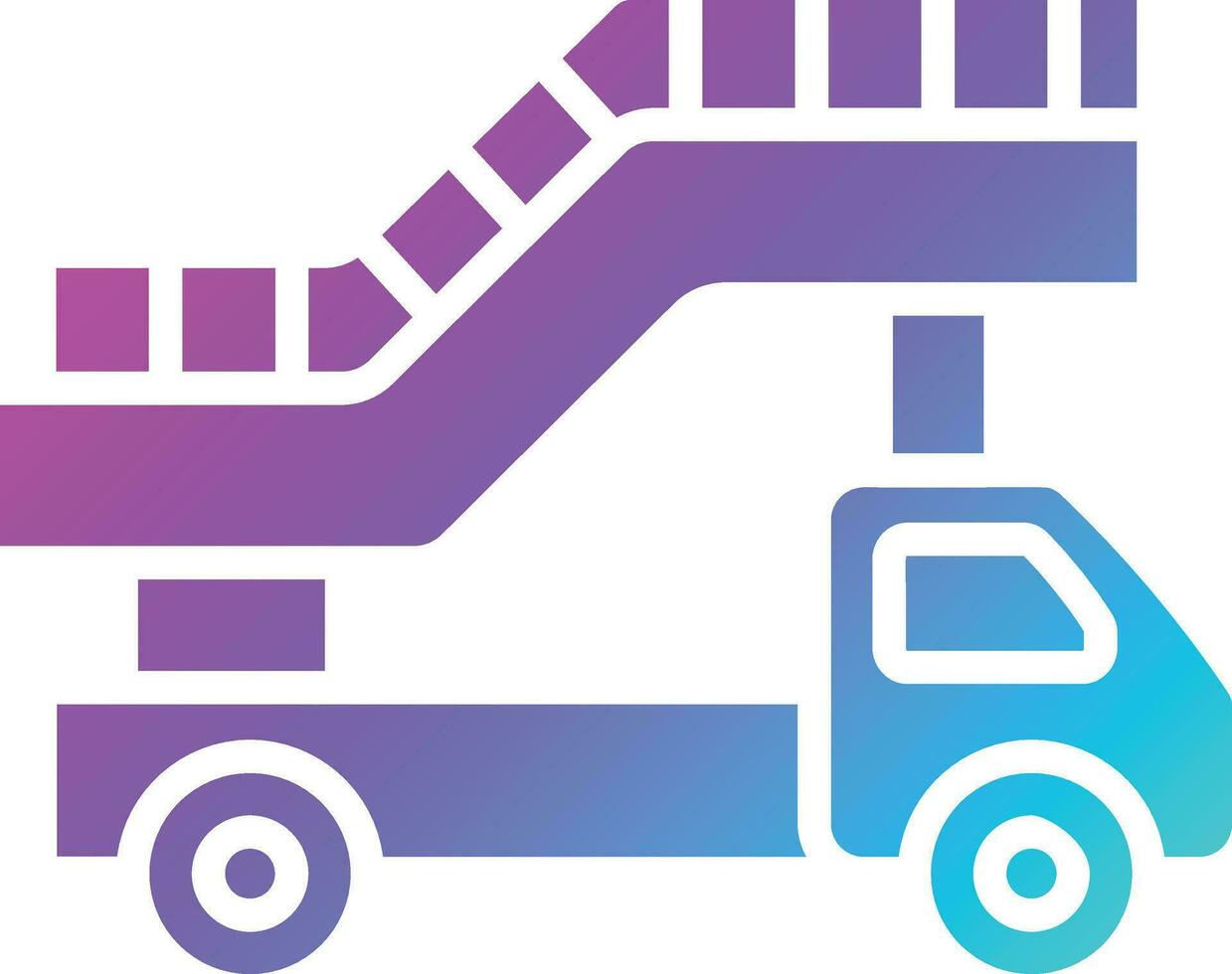 Ladder truck Vector Icon Design Illustration