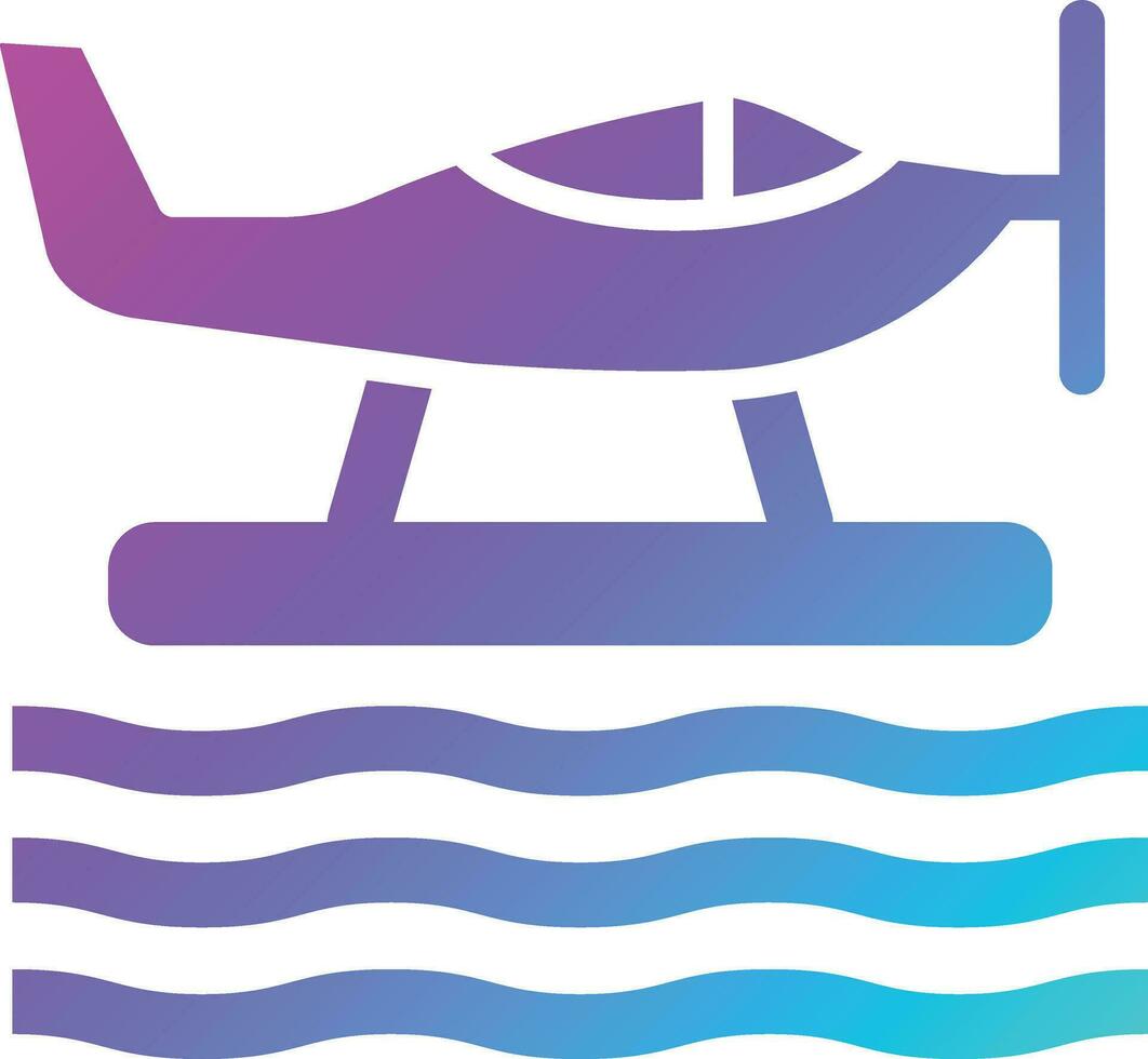 Seaplane Vector Icon Design Illustration
