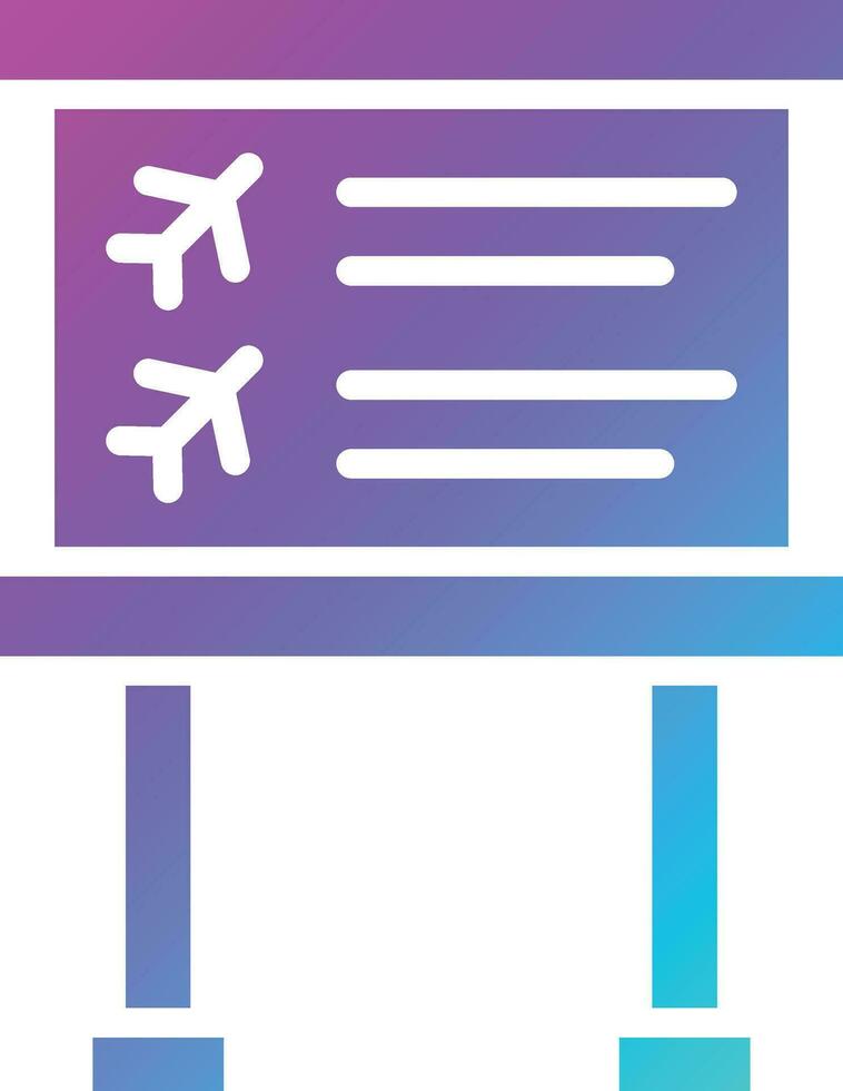 ilustración de diseño de icono de vector de información de vuelo