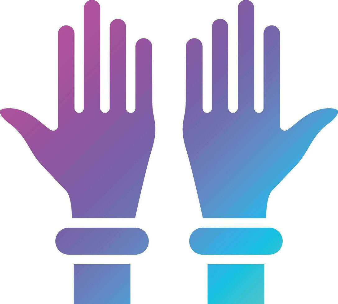 Plastic gloves Vector Icon Design Illustration