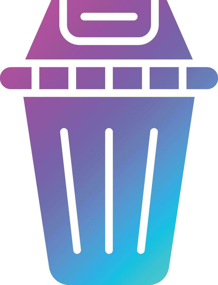 ilustración de diseño de icono de vector de papelera de reciclaje