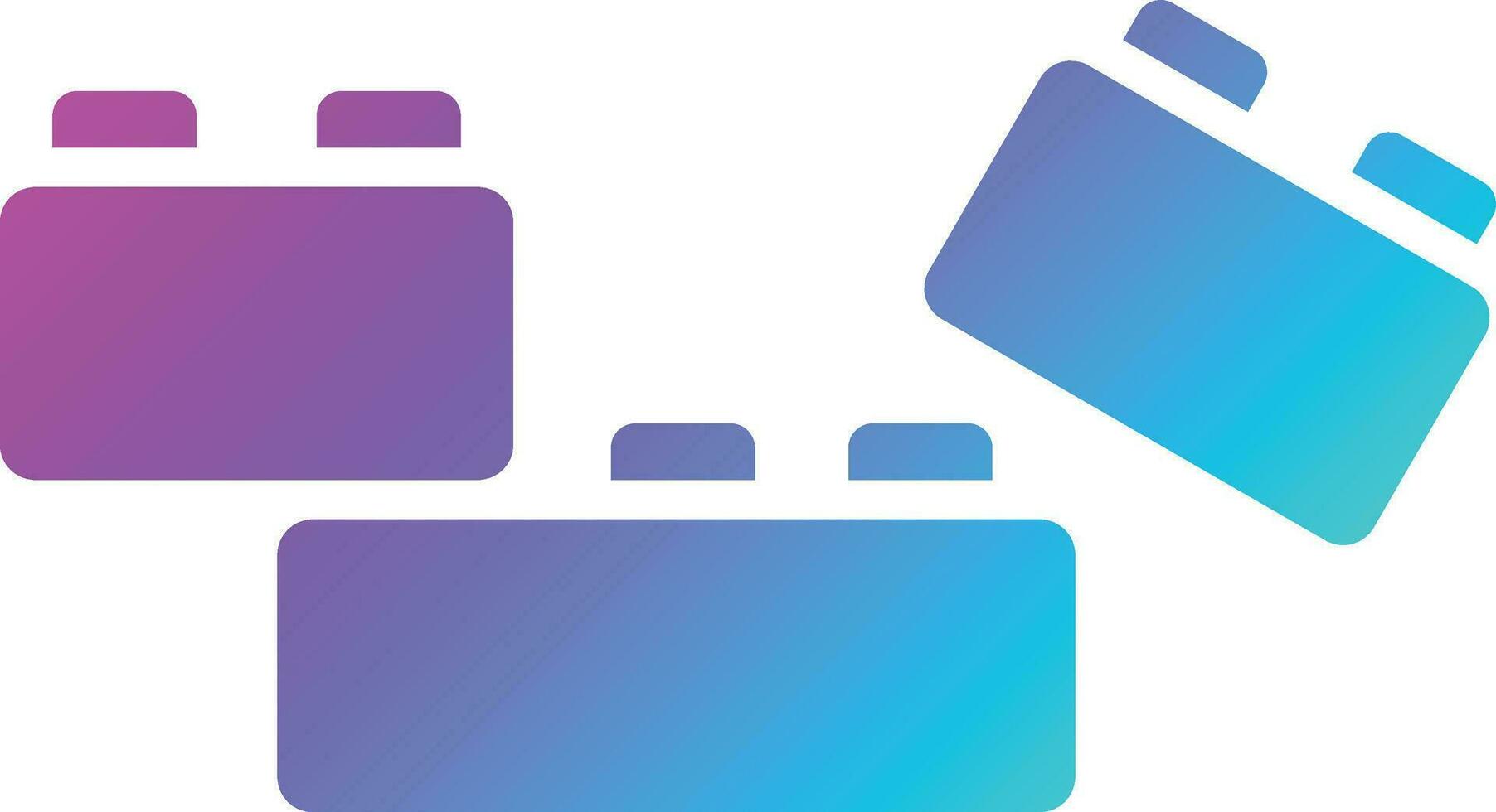 Plastic blocks Vector Icon Design Illustration