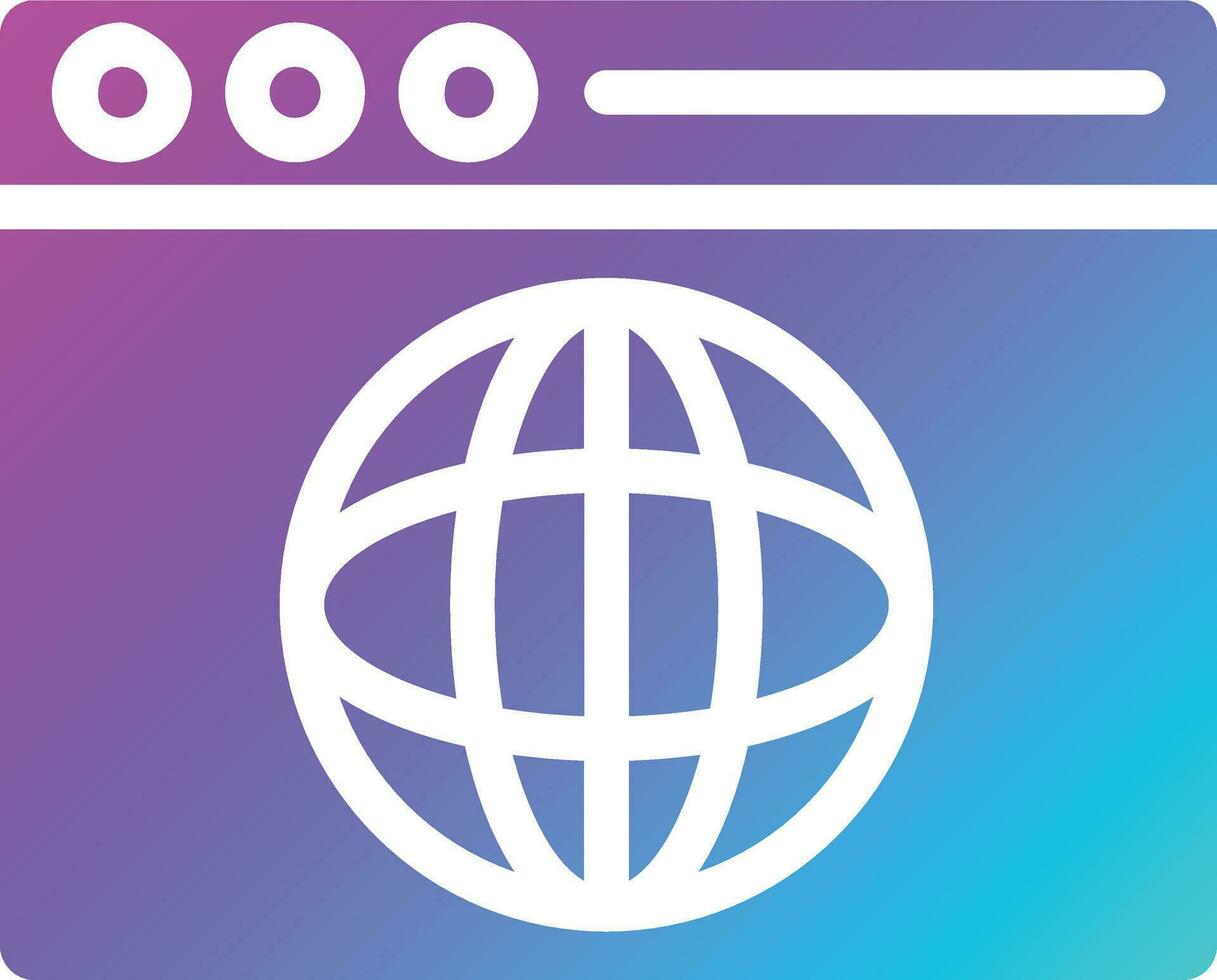 Web browser Vector Icon Design Illustration