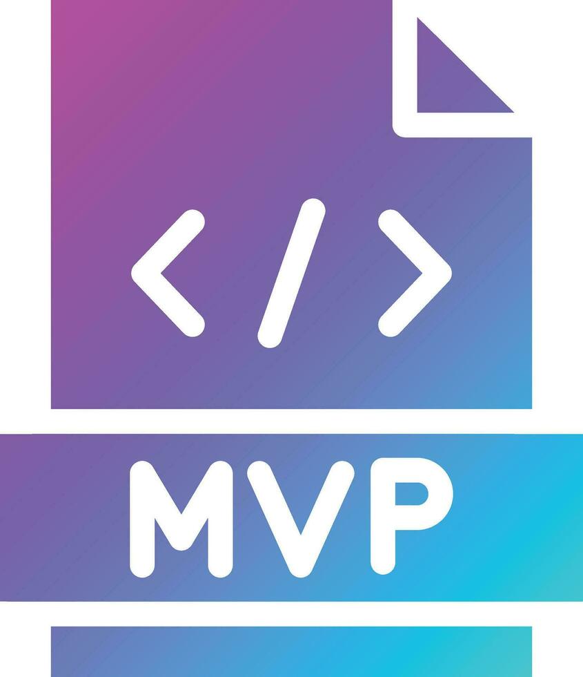 MVP Vector Icon Design Illustration