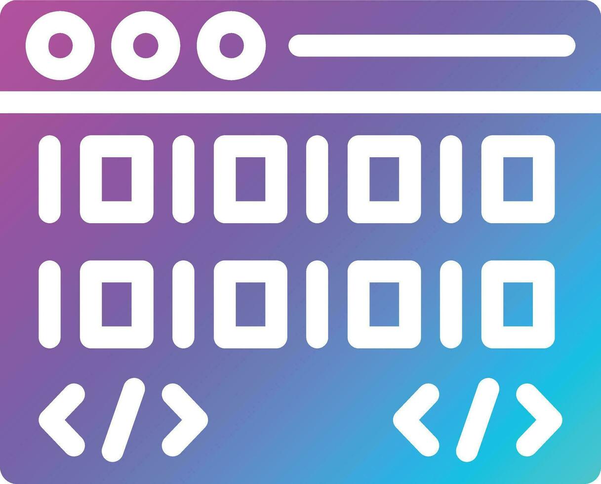 Binary code Vector Icon Design Illustration