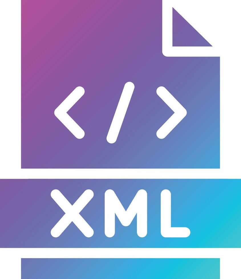 Xml Vector Icon Design Illustration