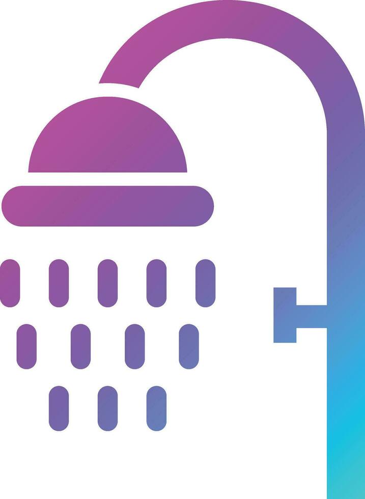 Shower Vector Icon Design Illustration