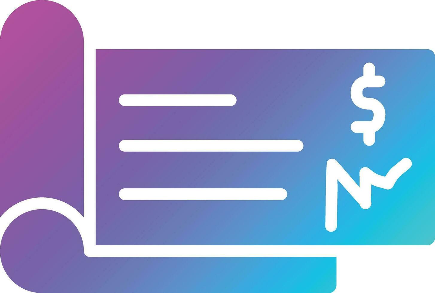Cheque Vector Icon Design Illustration