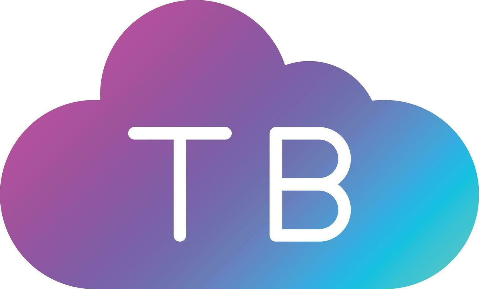 Tb cloud Vector Icon Design Illustration