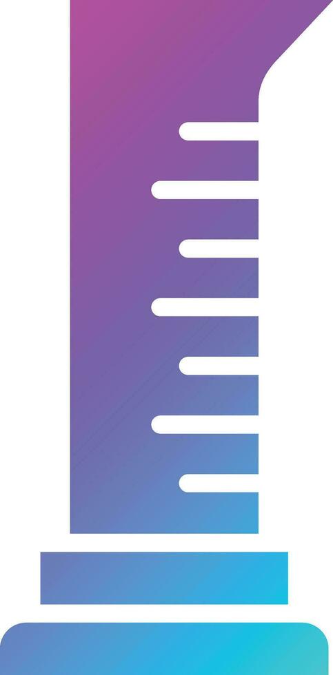 Graduated cylinder Vector Icon Design Illustration