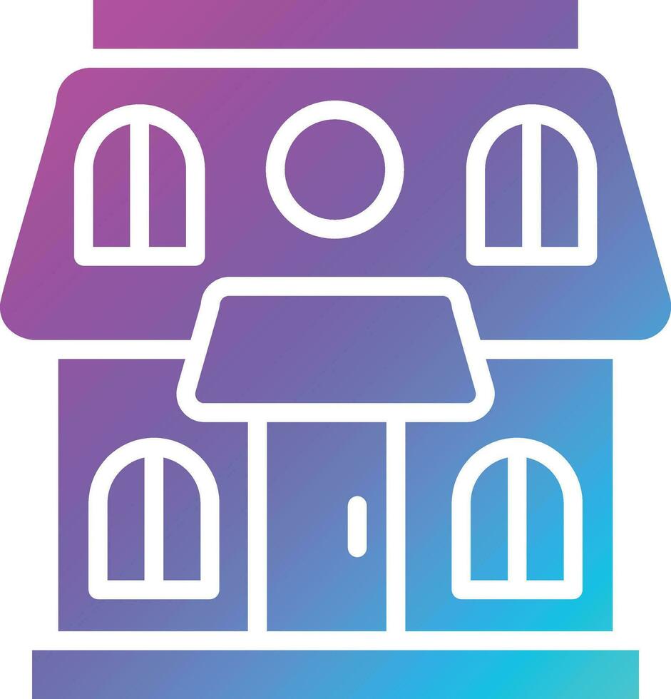 Doll house Vector Icon Design Illustration