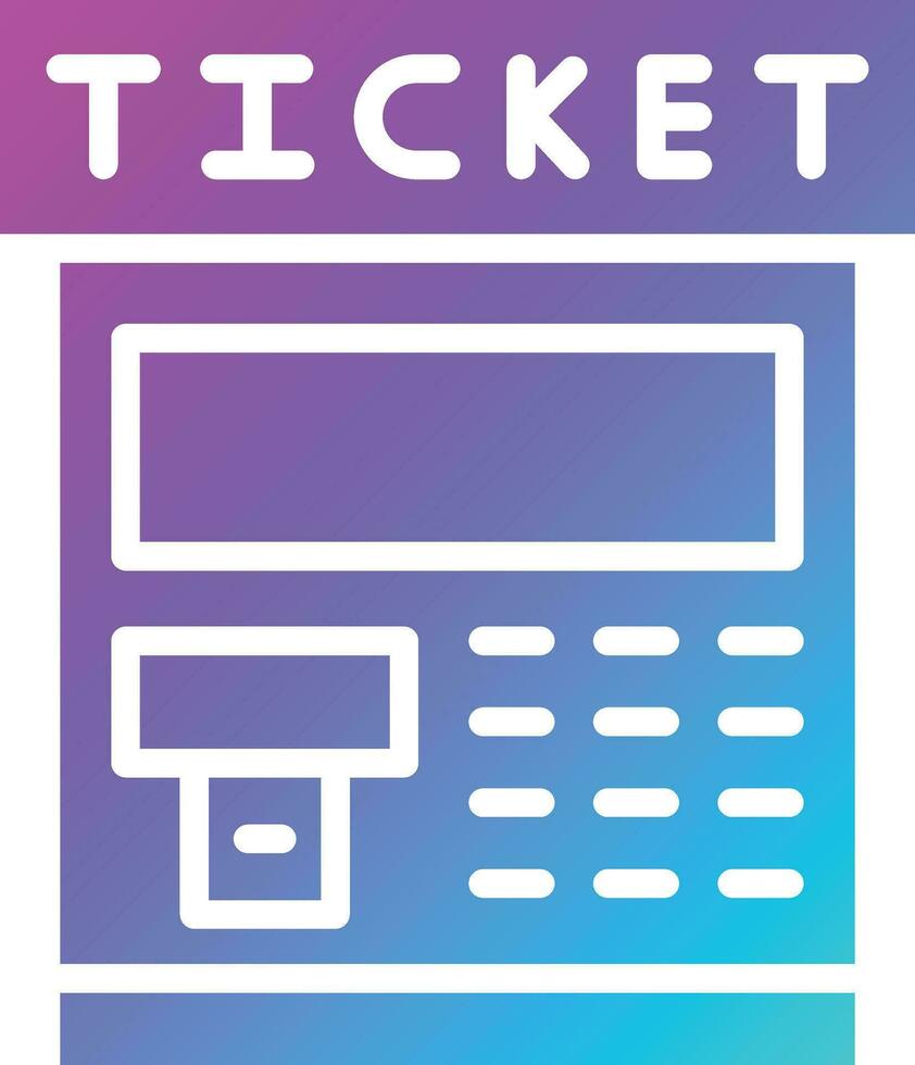 Ticket machine Vector Icon Design Illustration