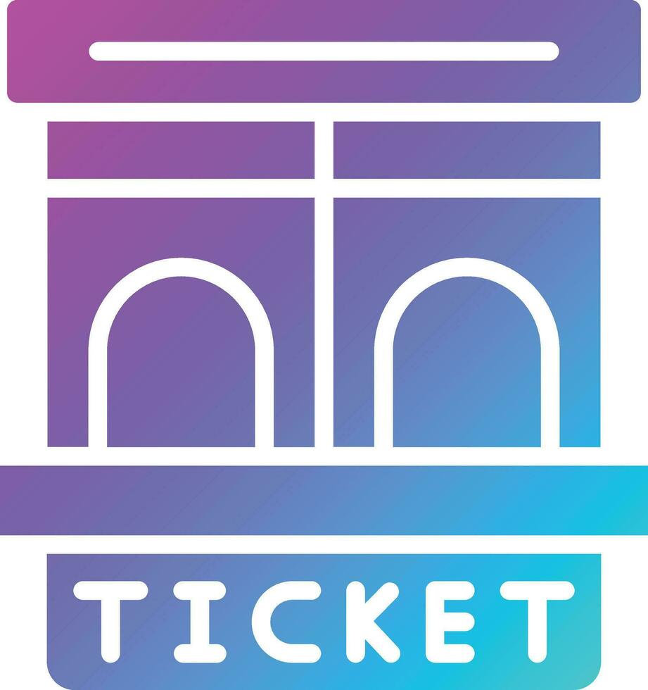 Ticket window Vector Icon Design Illustration