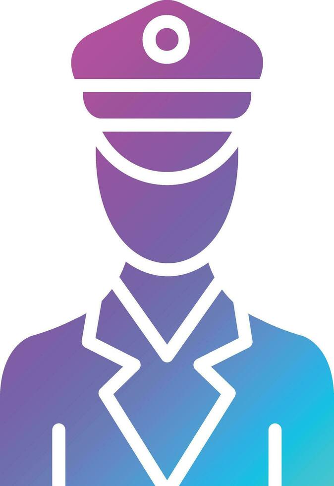 Officer Vector Icon Design Illustration