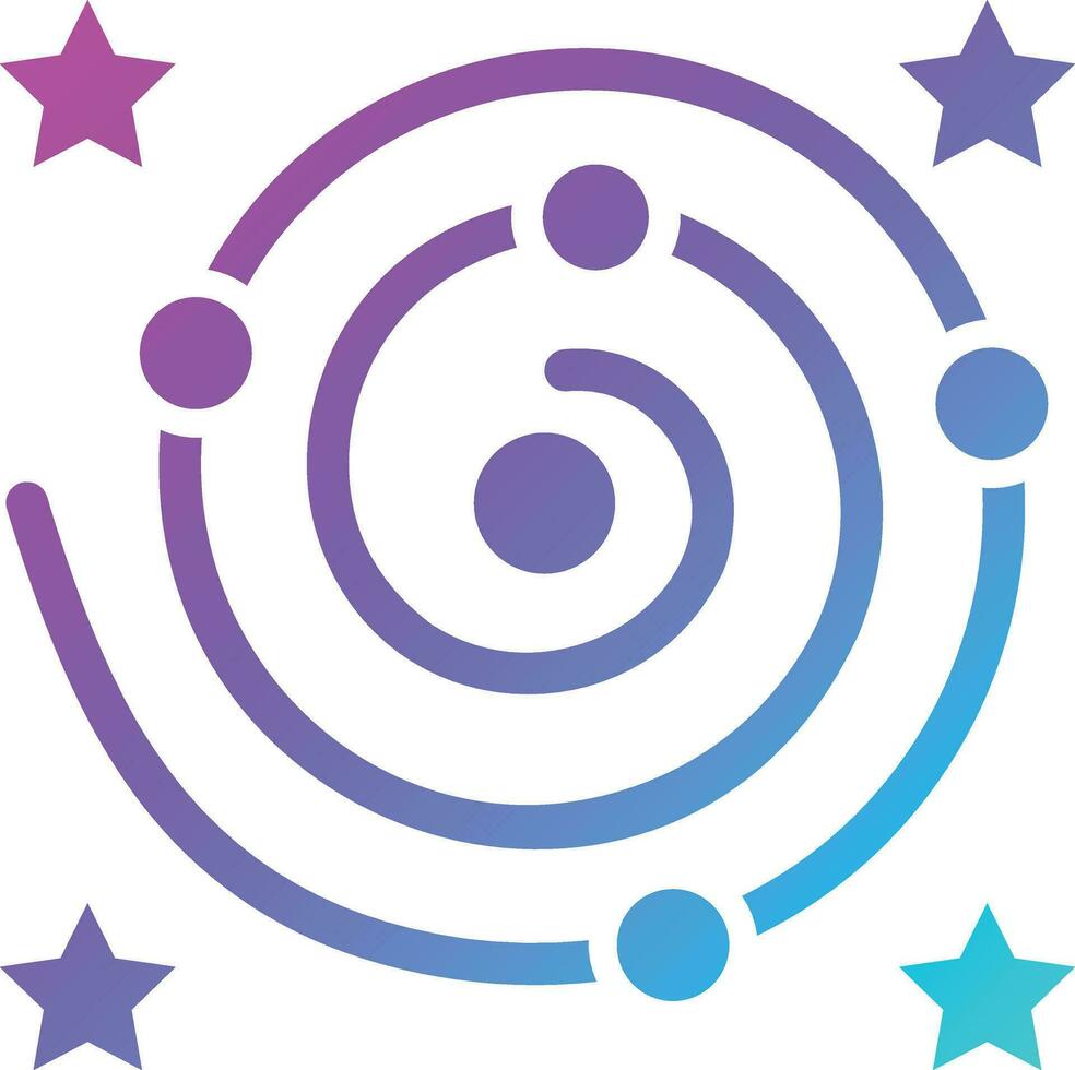 Galaxy Vector Icon Design Illustration