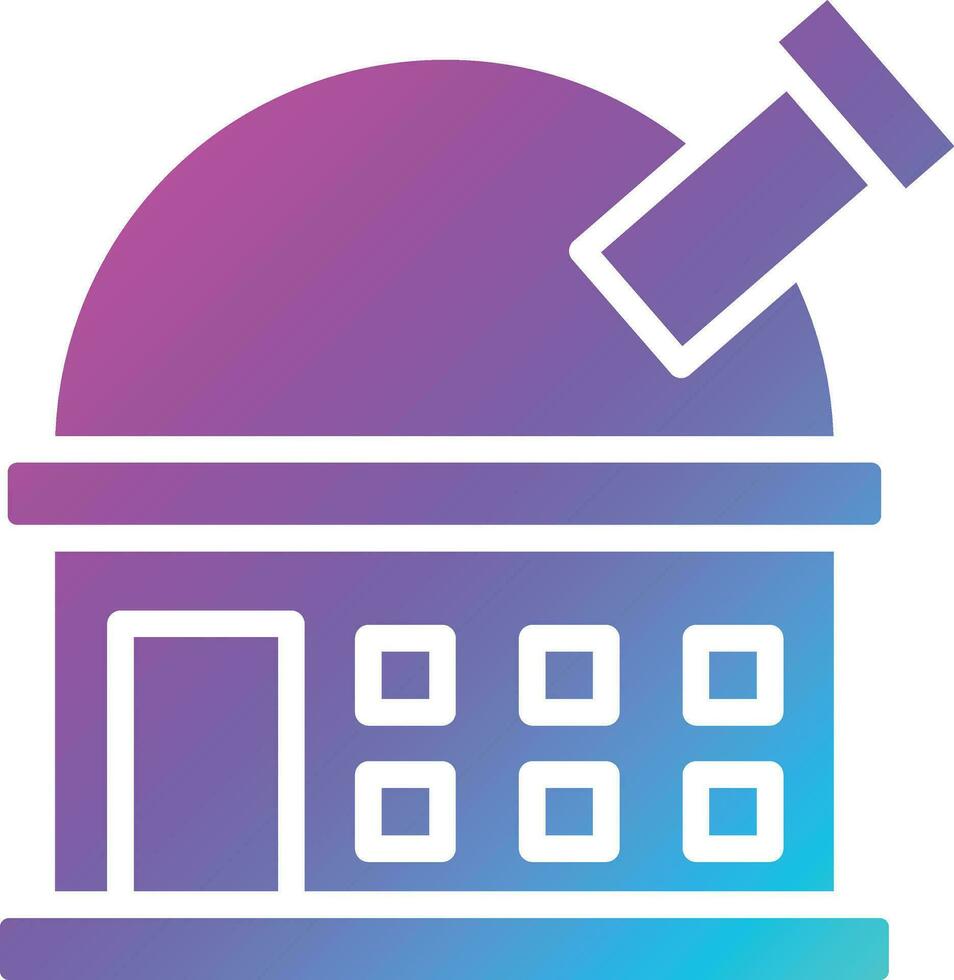 Observatory Vector Icon Design Illustration