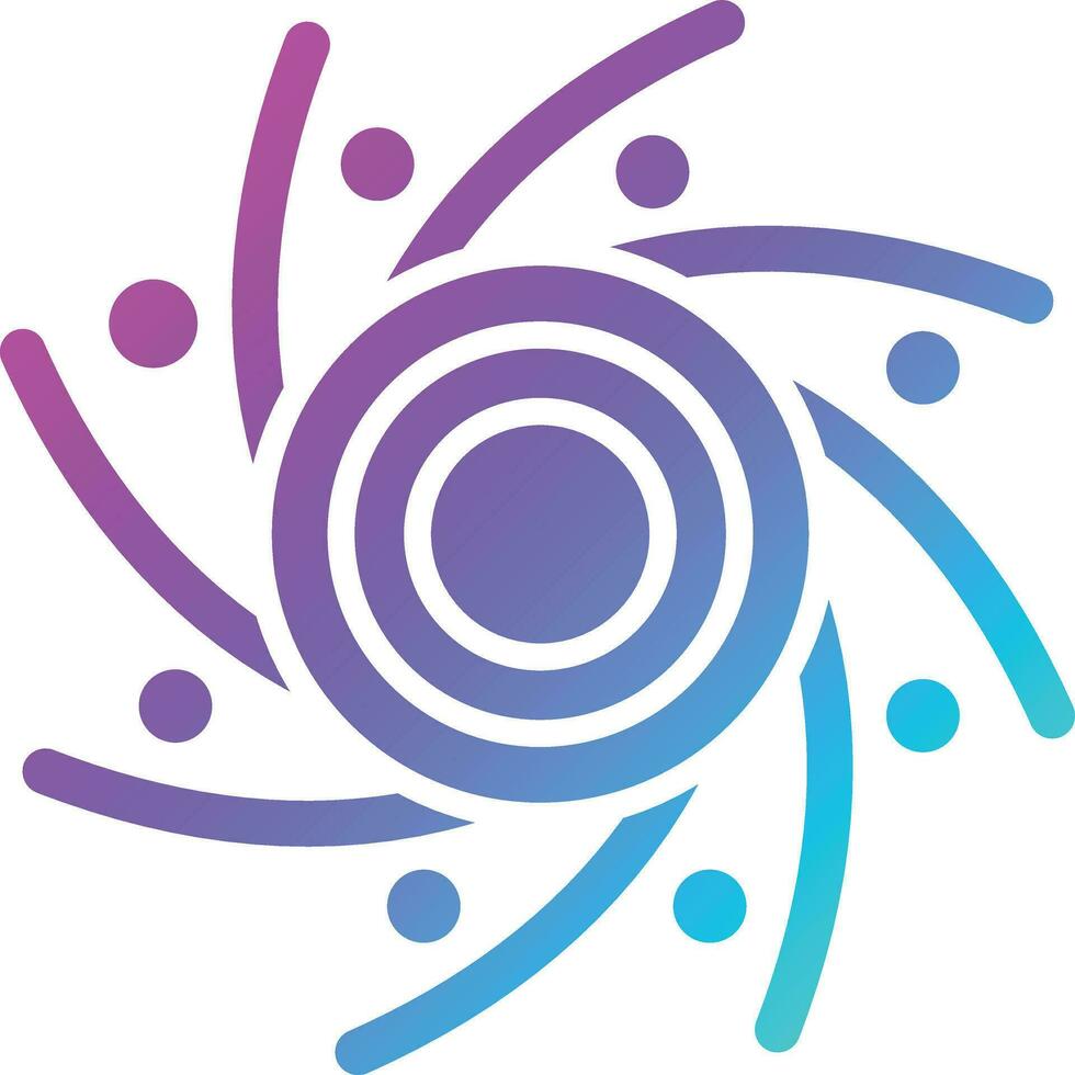 Black hole Vector Icon Design Illustration