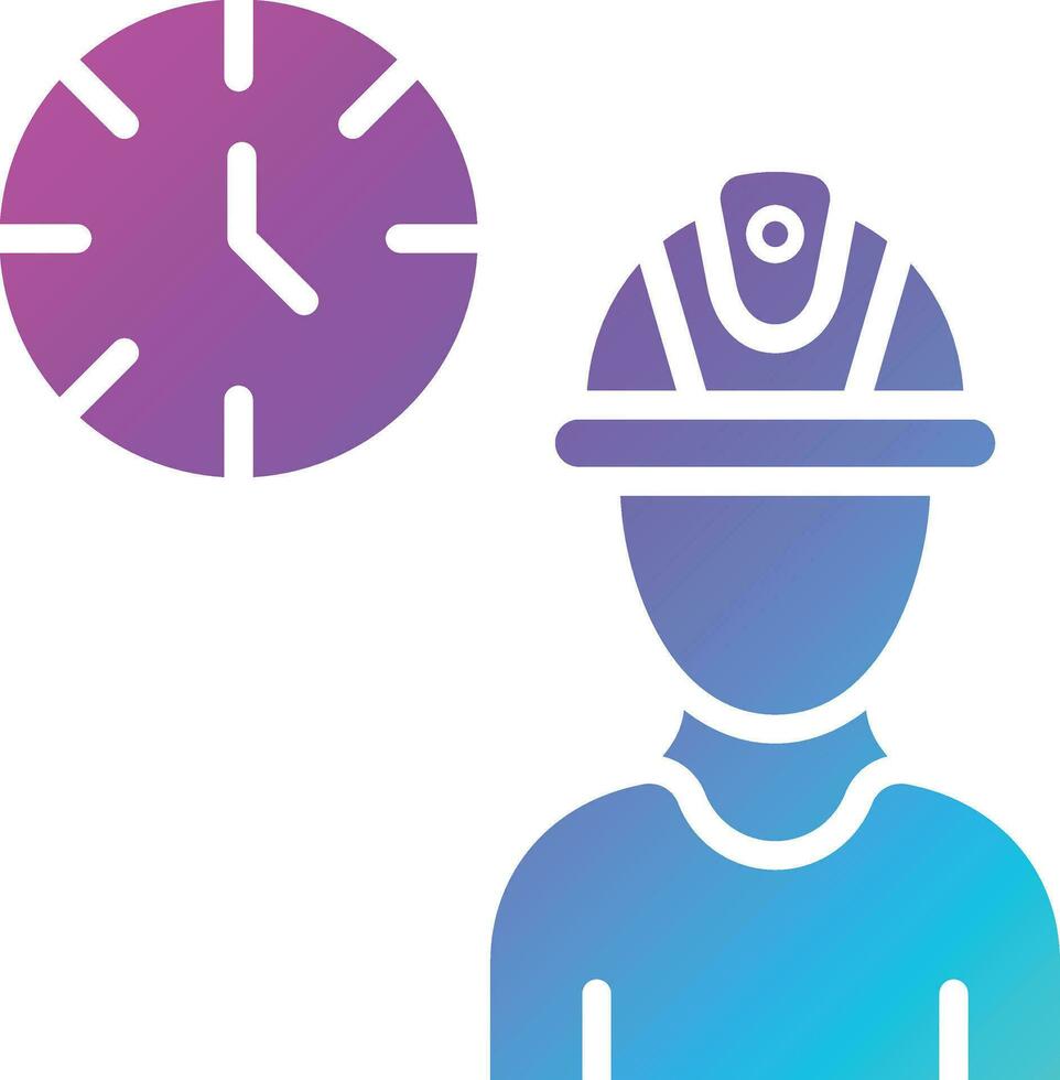 Working hours Vector Icon Design Illustration