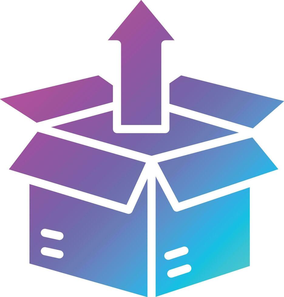 Unboxing Vector Icon Design Illustration