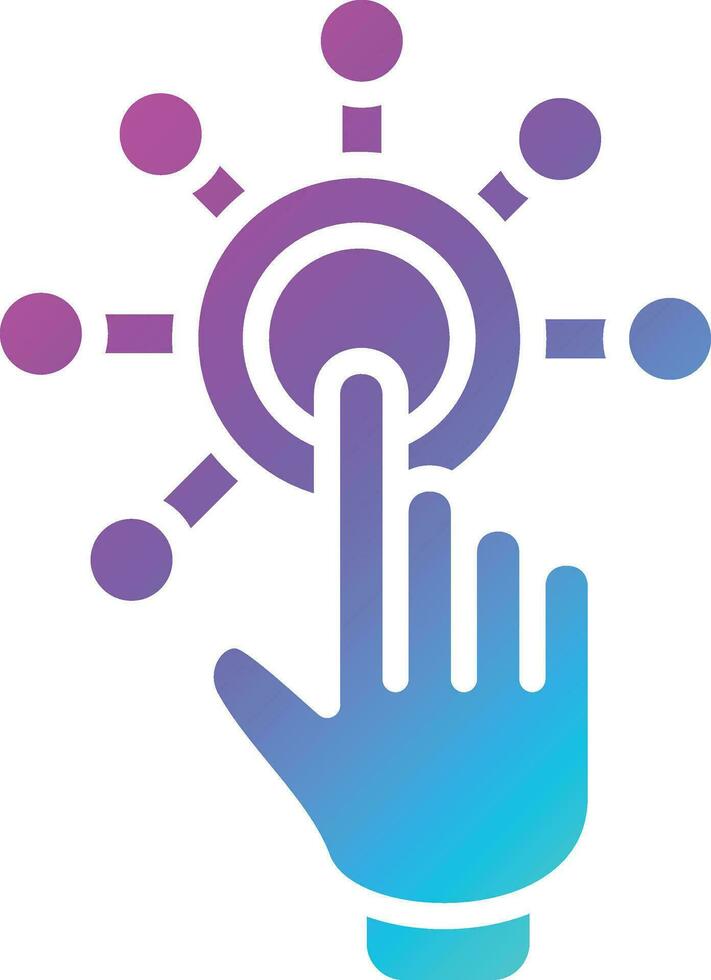 Interactivity Vector Icon Design Illustration