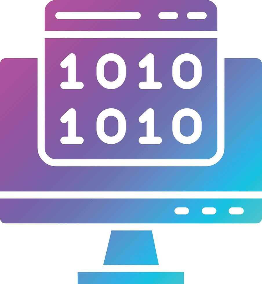 Binary code Vector Icon Design Illustration