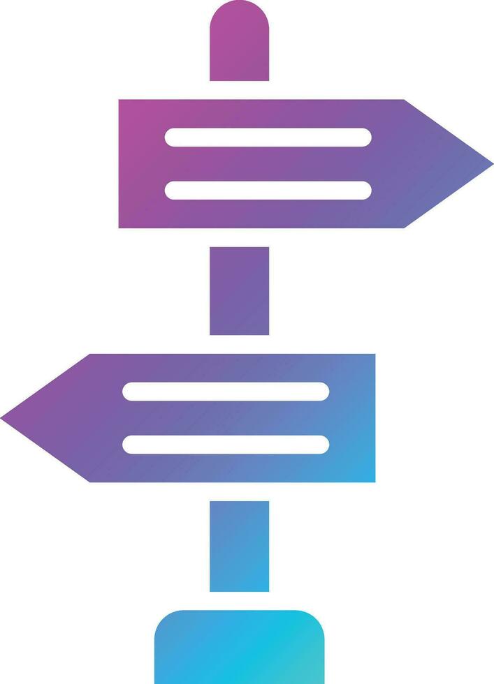 Directional sign Vector Icon Design Illustration