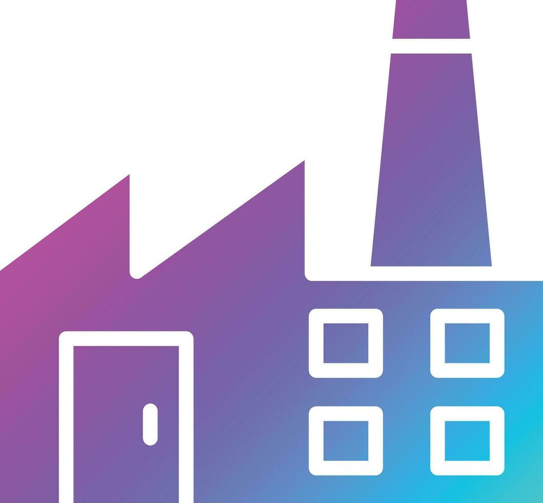Factory Vector Icon Design Illustration