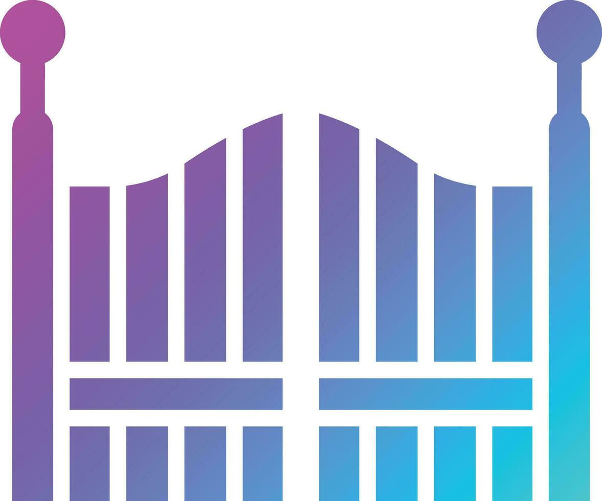 Gate Vector Icon Design Illustration