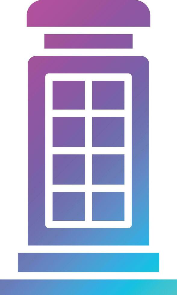Phone booth Vector Icon Design Illustration