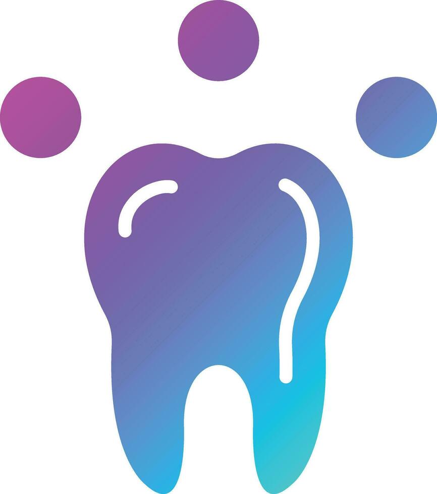 ilustración de diseño de icono de vector de dientes