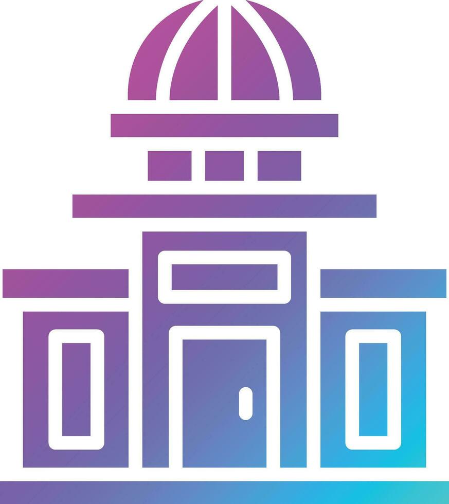 Government building Vector Icon Design Illustration