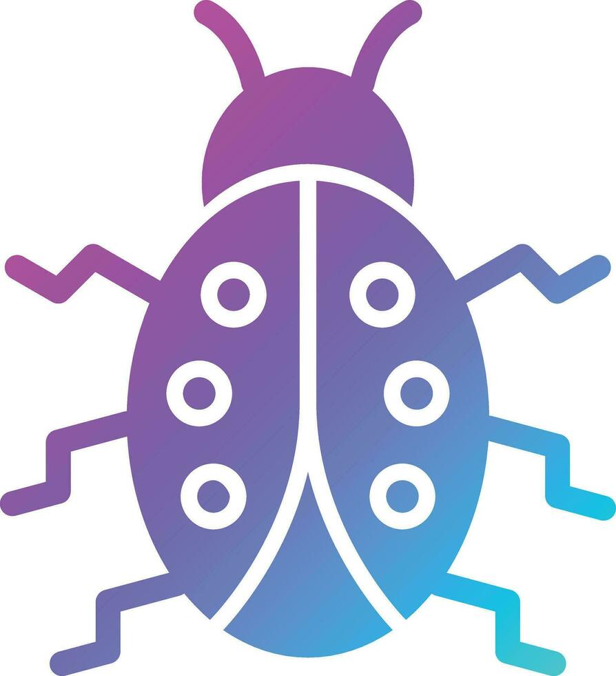 Lady bug Vector Icon Design Illustration