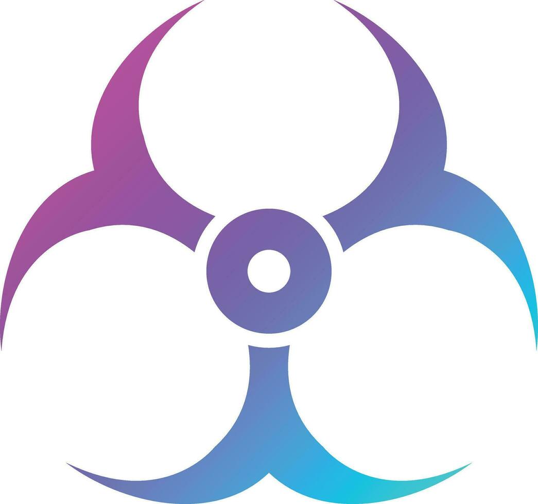 Bio hazard Vector Icon Design Illustration