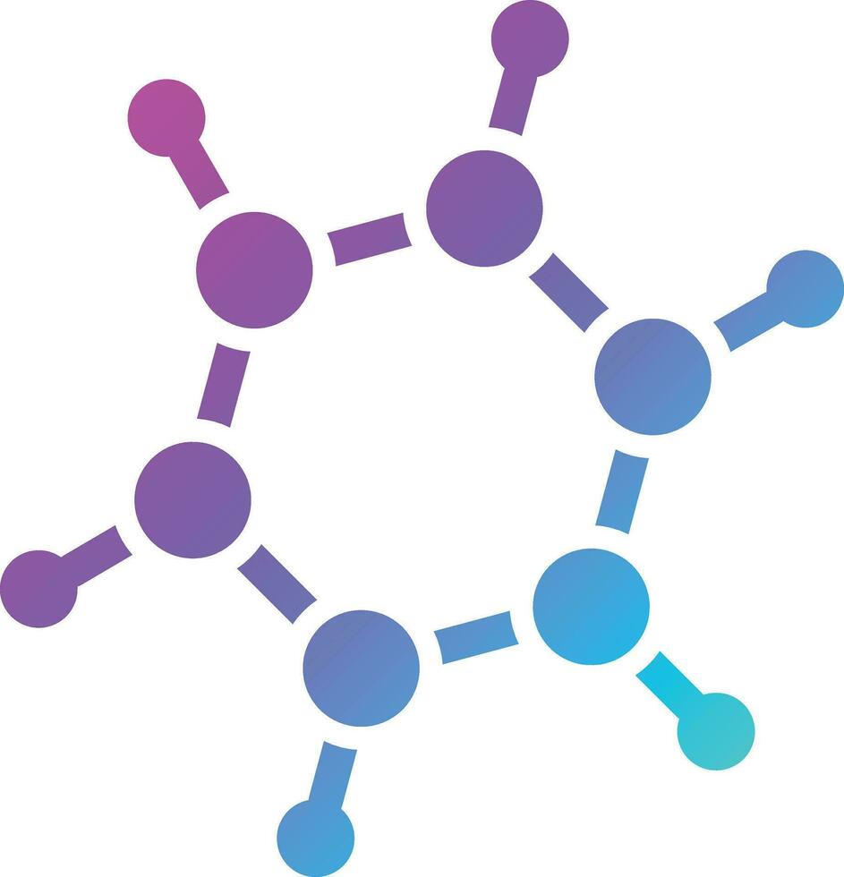 Bio molecules Vector Icon Design Illustration
