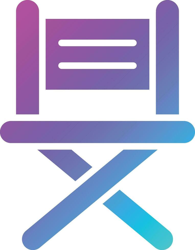 Director chair Vector Icon Design Illustration
