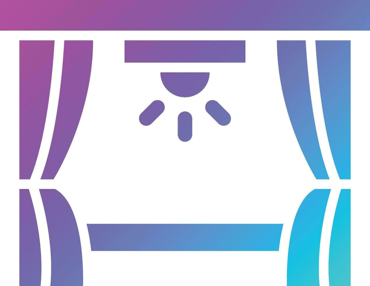 Stage Vector Icon Design Illustration