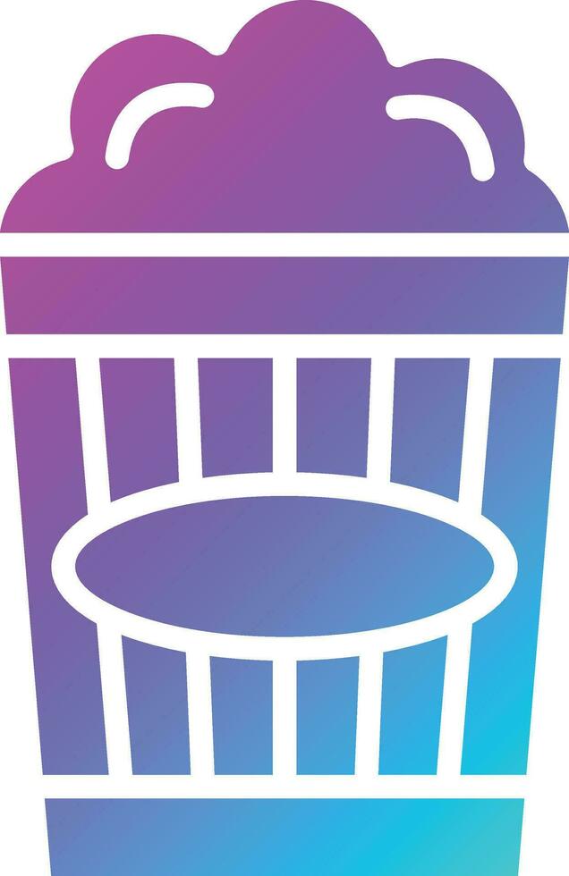 Popcorn Vector Icon Design Illustration