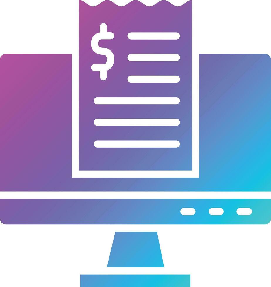 Invoice slip Vector Icon Design Illustration