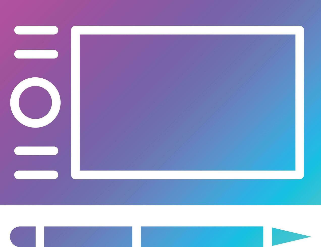Graphic Tablet Vector Icon Design Illustration