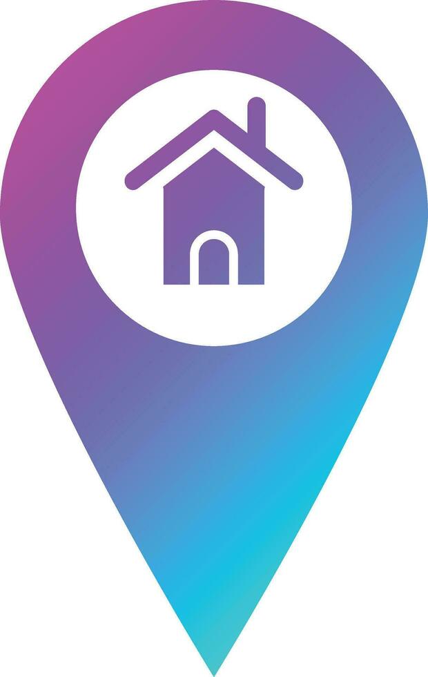 Home Location Vector Icon Design Illustration