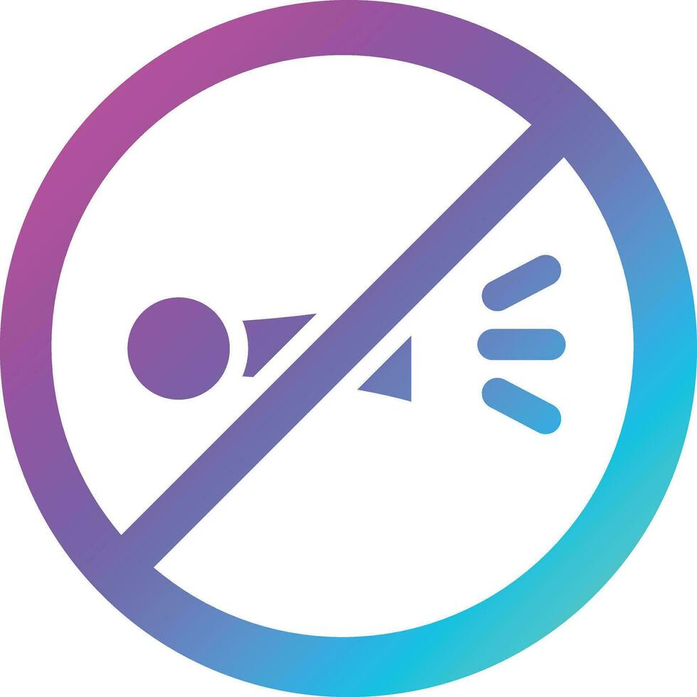 No horn Vector Icon Design Illustration
