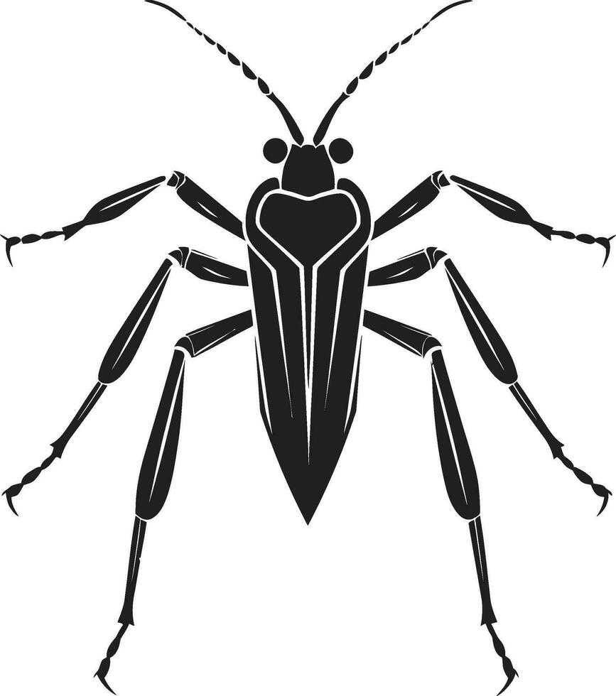 detallado insecto vector Arte agraciado palo insecto símbolo