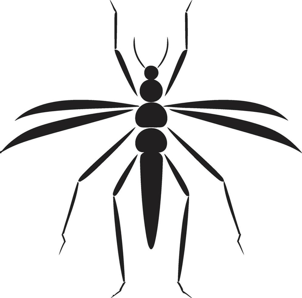 vectorizado palo insecto perfil resumen palo insecto logo vector