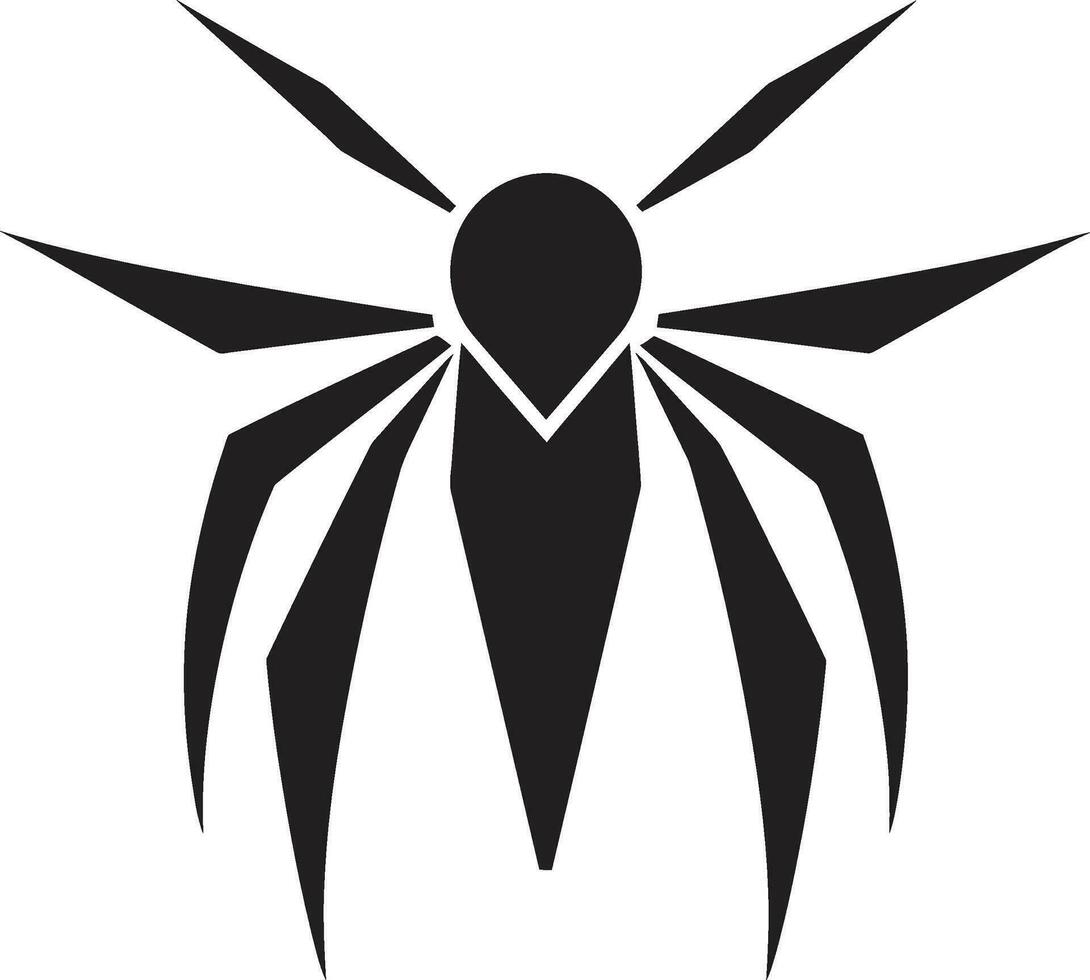 resumen palo insecto logo elegante insecto diseño vector
