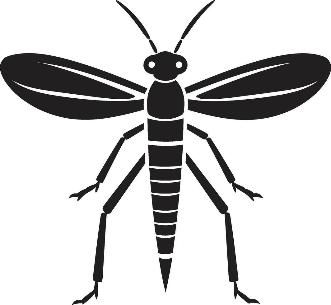 agraciado insecto vector icono insecto silueta Insignia