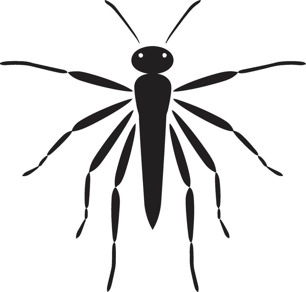 Intricate Insect Icon Graceful Stick Insect Profile vector