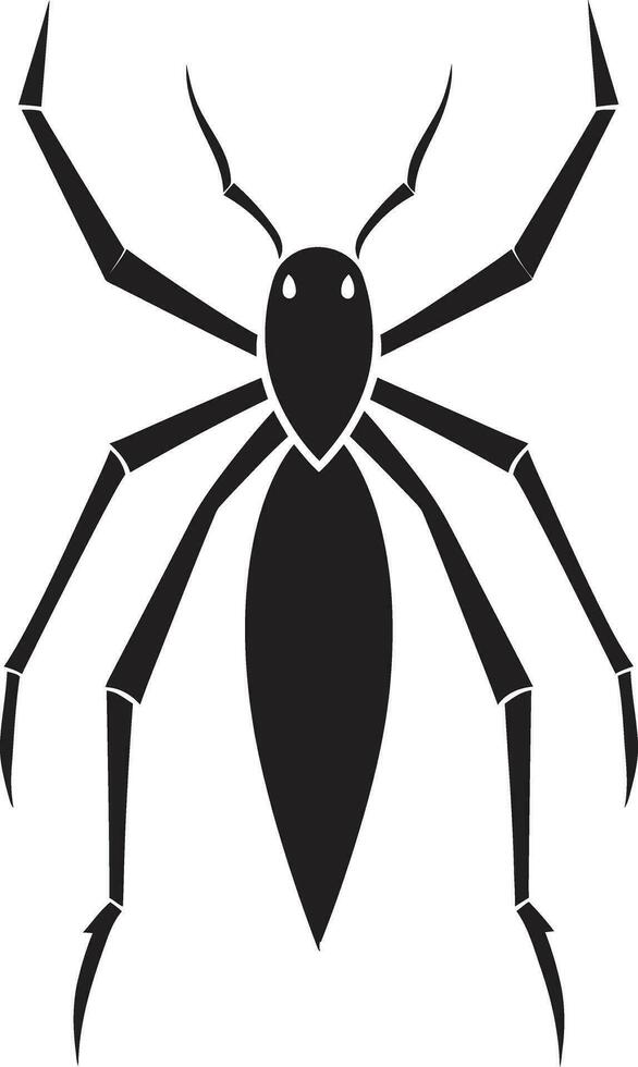 Insect in Shadows Illustration Charming Stick Insect Symbol vector