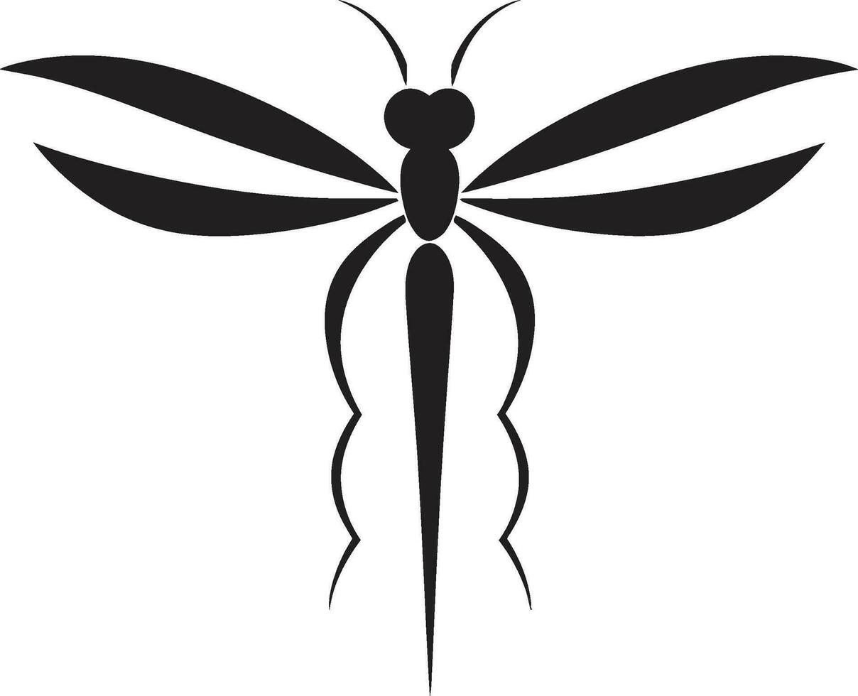 artístico insecto logo insecto exploración vector