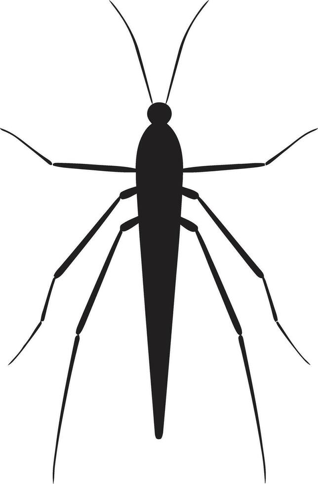 Insects Beauty in Vector Stick Insect Glyph Badge
