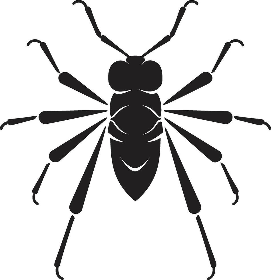 Chic Bug Symbol Whimsical Insect Design vector